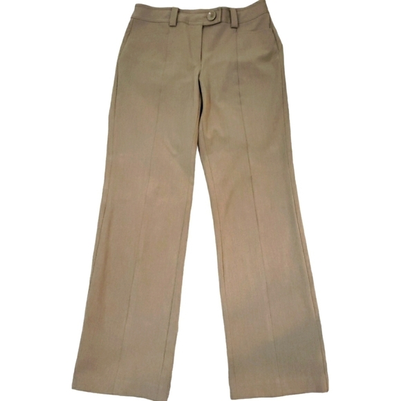 Talbots~Woman Size 6~Beige Straight Leg Classic Trouser Dress Pants Stretch. - Picture 1 of 8